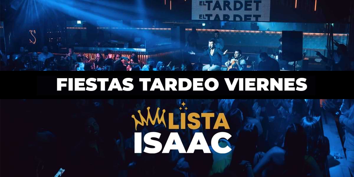 fiesta tardeo viernes barcelona fiestas de tarde